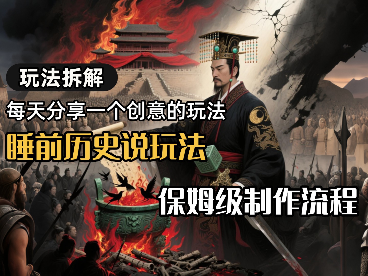 13条作品涨粉24.5万,全流程拆解睡前历史说,保姆级教程 第1张 13条作品涨粉24.5万,全流程拆解睡前历史说,保姆级教程